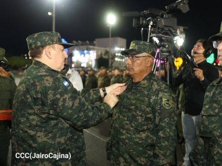 Acto del 47.° aniversario de fundación del Ejército de Nicaragua