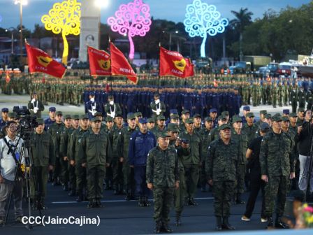Acto del 47.° aniversario de fundación del Ejército de Nicaragua