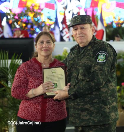 Acto del 47.° aniversario de fundación del Ejército de Nicaragua