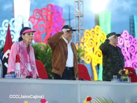 Acto del 47.° aniversario de fundación del Ejército de Nicaragua