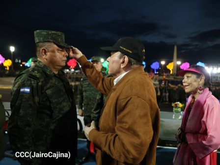 Acto del 47.° aniversario de fundación del Ejército de Nicaragua
