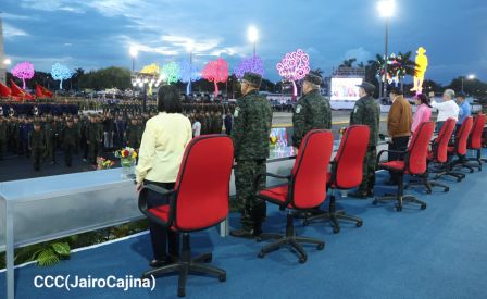 Acto del 47.° aniversario de fundación del Ejército de Nicaragua