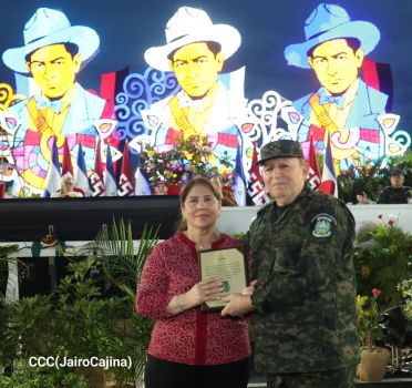 Acto del 47.° aniversario de fundación del Ejército de Nicaragua