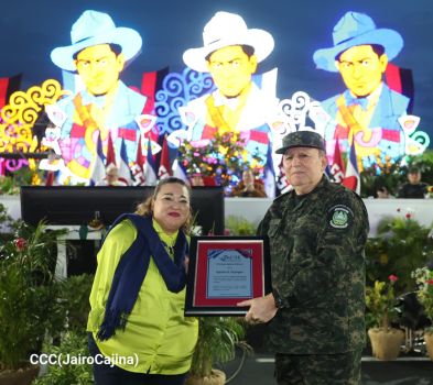 Acto del 47.° aniversario de fundación del Ejército de Nicaragua