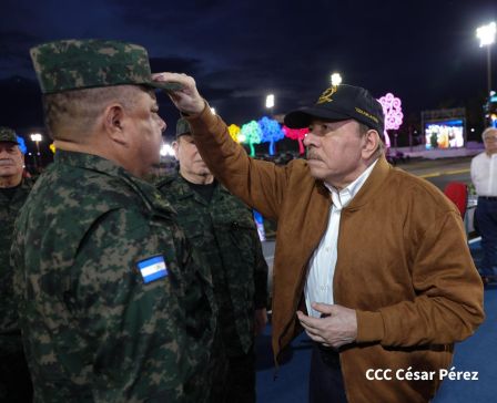 Acto del 47.° aniversario de fundación del Ejército de Nicaragua