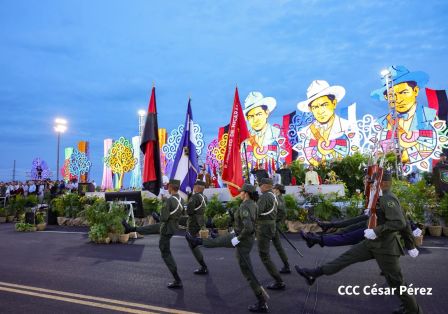 Acto del 47.° aniversario de fundación del Ejército de Nicaragua