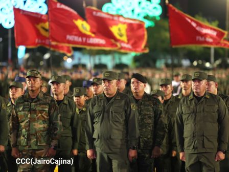 Acto del 47.° aniversario de fundación del Ejército de Nicaragua