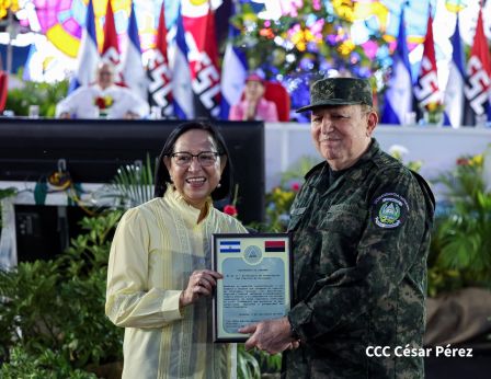 Acto del 47.° aniversario de fundación del Ejército de Nicaragua