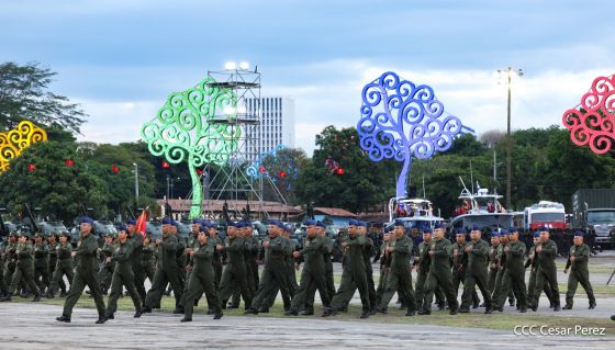 Acto del 47.° aniversario de fundación del Ejército de Nicaragua