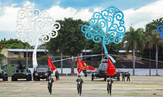 Acto del 47.° aniversario de fundación del Ejército de Nicaragua