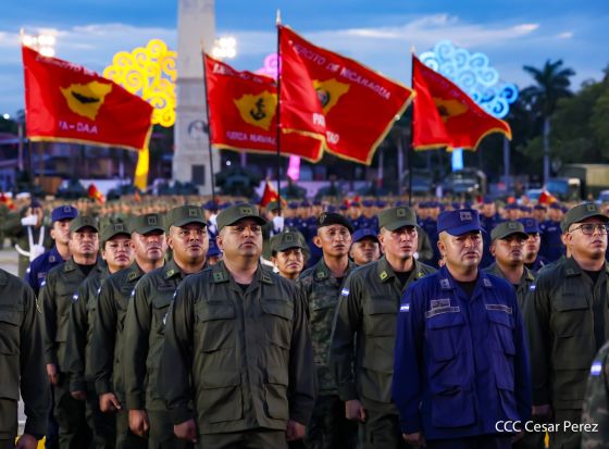 Acto del 47.° aniversario de fundación del Ejército de Nicaragua