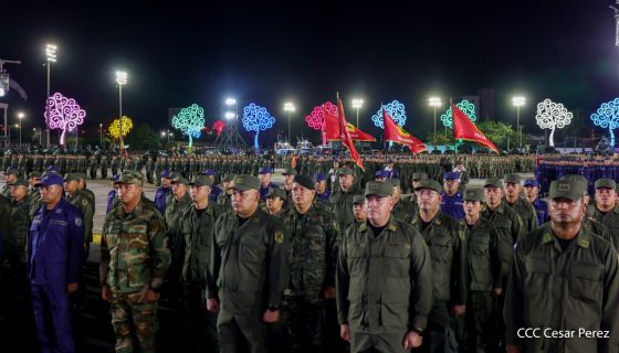 Acto del 47.° aniversario de fundación del Ejército de Nicaragua
