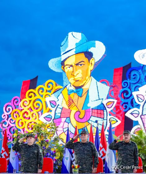 Acto del 47.° aniversario de fundación del Ejército de Nicaragua