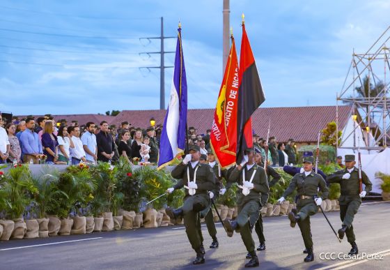 Acto del 47.° aniversario de fundación del Ejército de Nicaragua