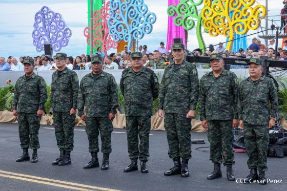 Acto del 47.° aniversario de fundación del Ejército de Nicaragua