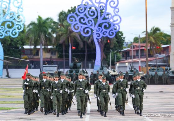 Acto del 47.° aniversario de fundación del Ejército de Nicaragua