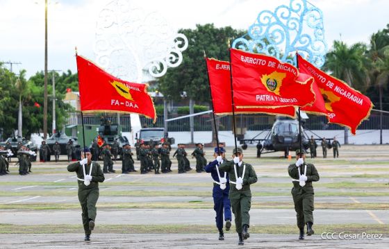 Acto del 47.° aniversario de fundación del Ejército de Nicaragua