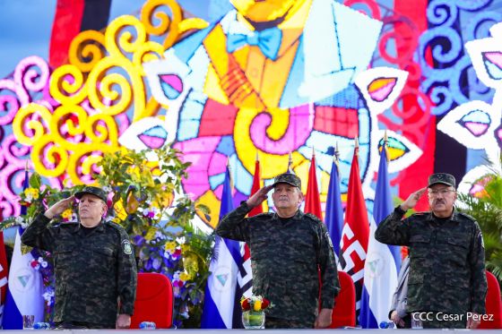 Acto del 47.° aniversario de fundación del Ejército de Nicaragua