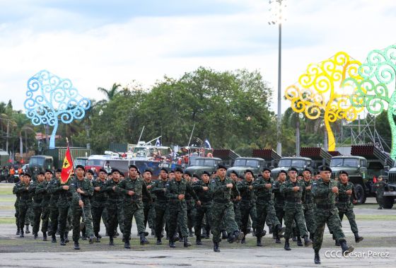 Acto del 47.° aniversario de fundación del Ejército de Nicaragua