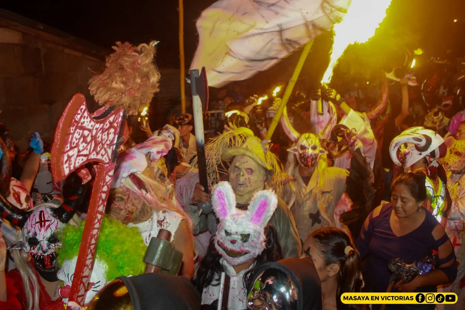 Los Agüizotes recorren Masaya en una noche de cultura y tradición