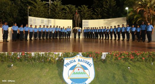 Daniel y Rosario presiden graduación de nuevos miembros de la Policía Nacional