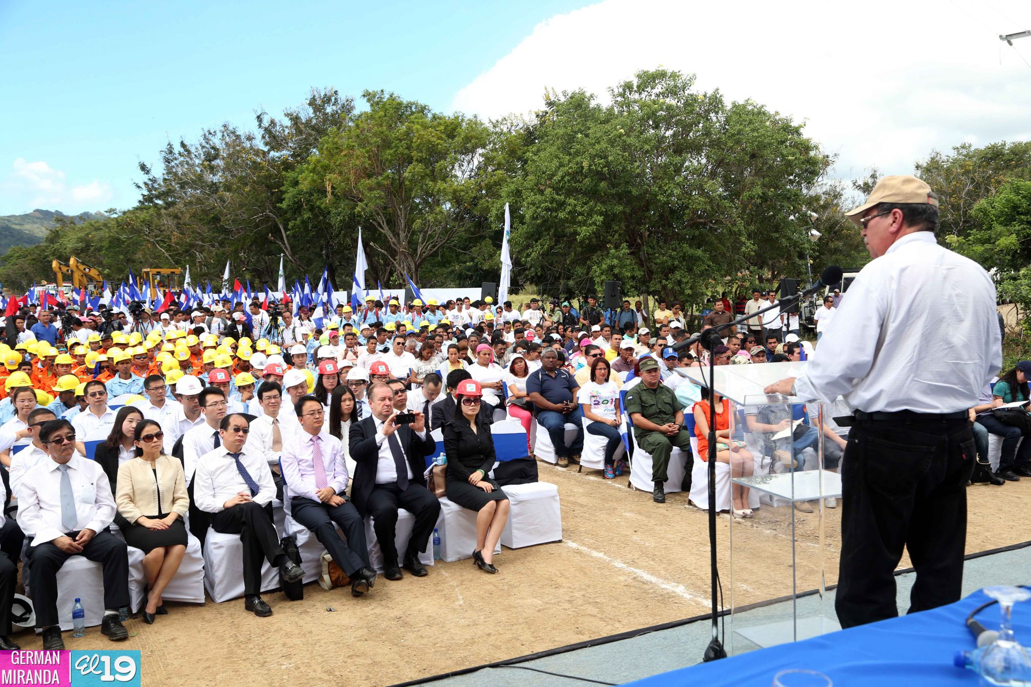 Ceremonia de inauguración de obras iniciales del Gran Canal Interoceánico