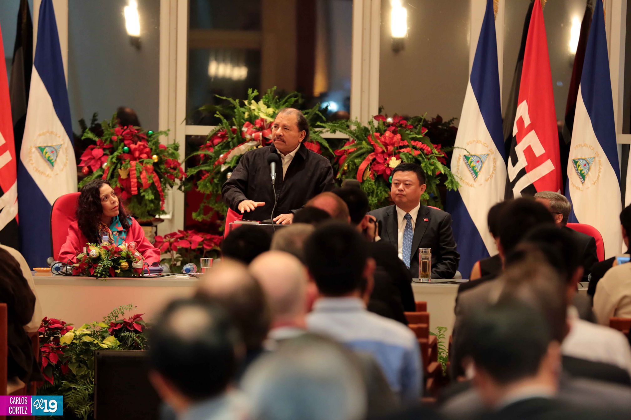 Daniel y Rosario celebran junto a Wang Jing inicio de Obras del Gran Canal por Nicaragua
