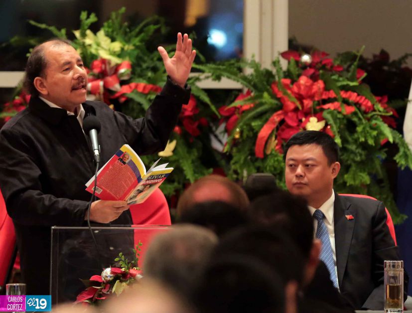 Daniel y Rosario celebran junto a Wang Jing inicio de Obras del Gran Canal por Nicaragua