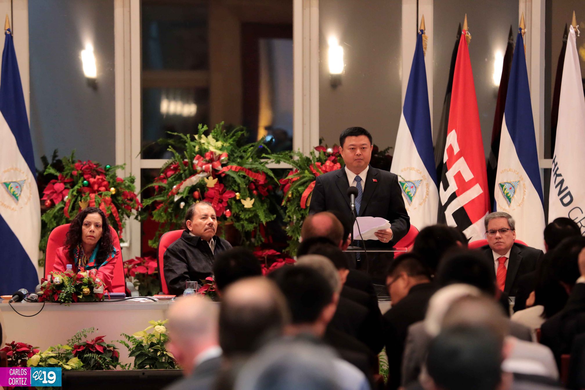 Daniel y Rosario celebran junto a Wang Jing inicio de Obras del Gran Canal por Nicaragua