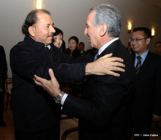 Daniel y Rosario celebran junto a Wang Jing inicio de Obras del Gran Canal por Nicaragua