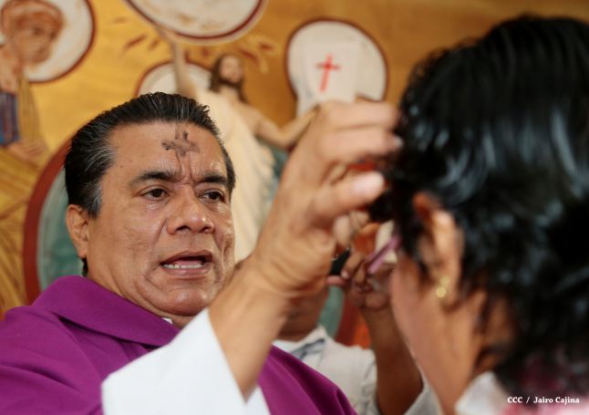 Nicaragua celebra tradicional Miércoles de Ceniza