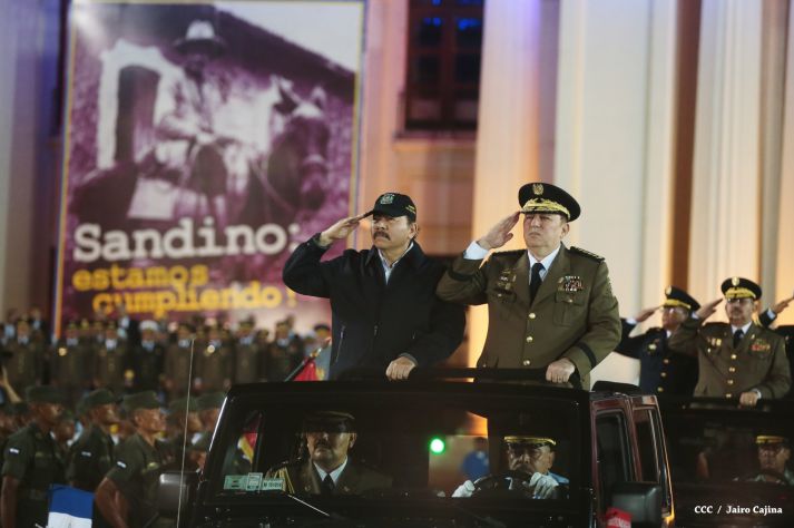 Daniel y Rosario conmemoran 81 Aniversario del Tránsito a la Inmortalidad de Sandino