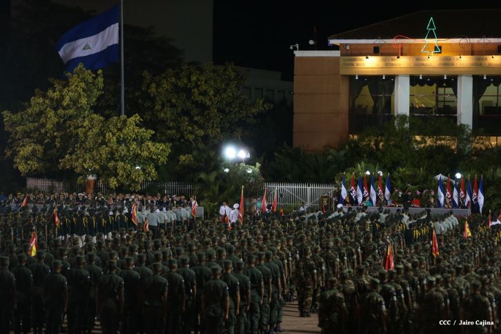 Daniel y Rosario conmemoran 81 Aniversario del Tránsito a la Inmortalidad de Sandino