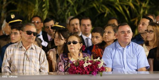 Daniel y Rosario conmemoran 81 Aniversario del Tránsito a la Inmortalidad de Sandino