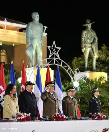 Daniel y Rosario conmemoran 81 Aniversario del Tránsito a la Inmortalidad de Sandino