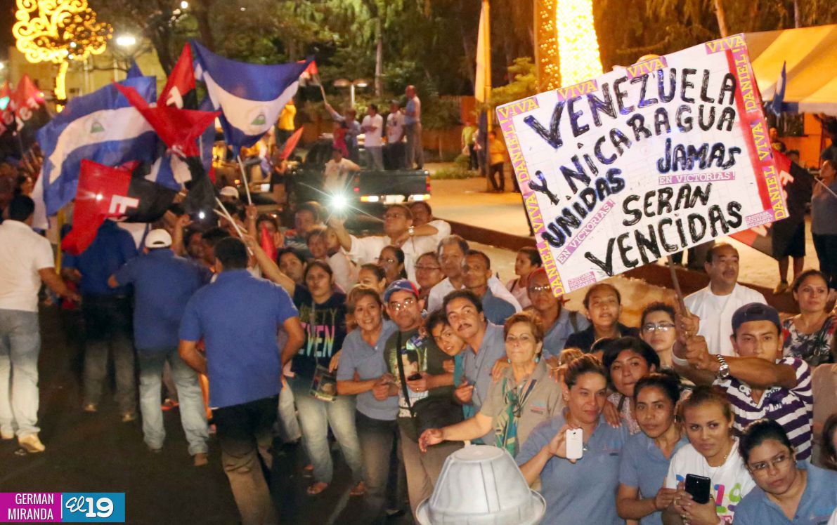 Nicaragua expresa su Solidaridad Militante al Hermano Pueblo de Venezuela
