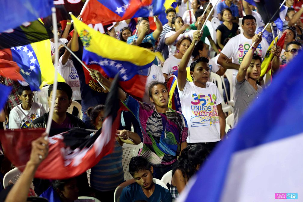 Nicaragua ratifica su respaldo a Venezuela y su presidente Nicolás Maduro
