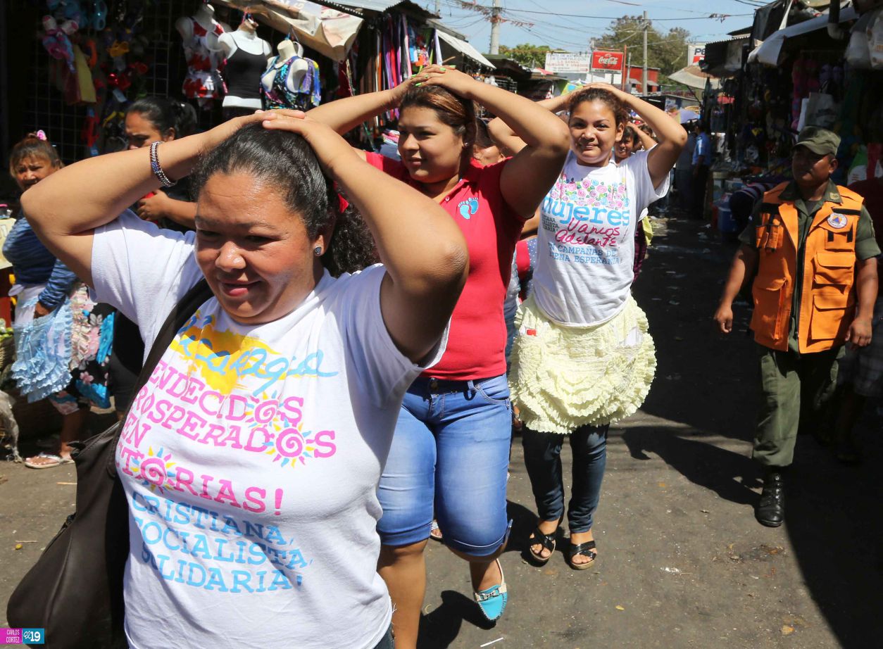 Comerciantes del Oriental desarrollan con éxito simulacro de terremoto
