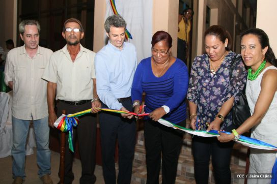 Inauguración del palacio de la cultura en Bluefields