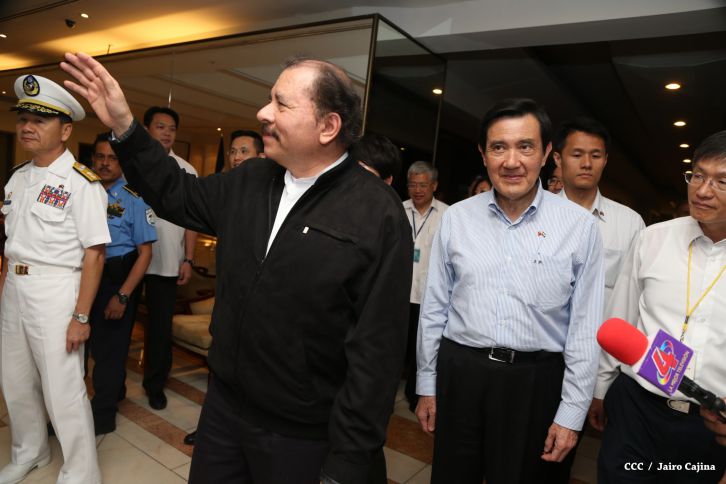 Presidente Daniel y Compañera Rosario asisten a cena con el presidente de Taiwán Ma Ying-jeou