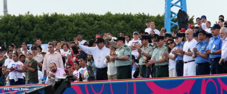 Nicaragua celebra el 36/19 en Plaza La Fé