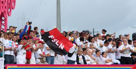 Nicaragua celebra el 36/19 en Plaza La Fé