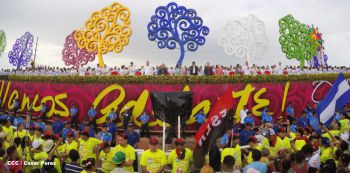 Nicaragua celebra el 36/19 en Plaza La Fé
