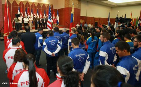Presidente Daniel inaugura el VI Campeonato Iberoamericano de Karate Do
