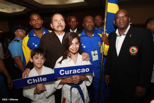 Presidente Daniel inaugura el VI Campeonato Iberoamericano de Karate Do