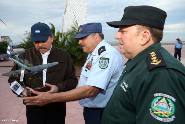 Presidente Daniel y Compañera Rosario encabezan acto del 36 aniversario de constitución de la Fuerza Aérea del Ejército de Nicaragua