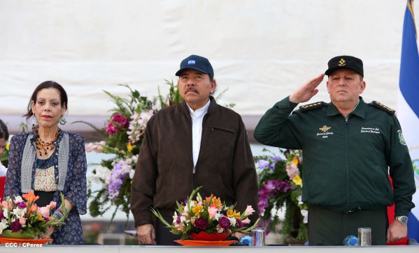 Presidente Daniel y Compañera Rosario encabezan acto del 36 aniversario de constitución de la Fuerza Aérea del Ejército de Nicaragua