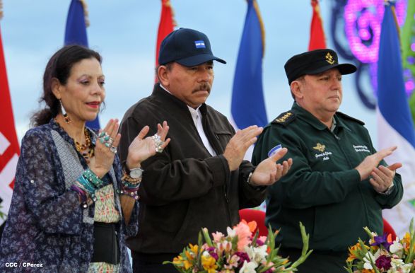 Presidente Daniel y Compañera Rosario encabezan acto del 36 aniversario de constitución de la Fuerza Aérea del Ejército de Nicaragua