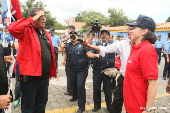 Comisionada Aminta Granera recibe al equipo del Walter Ferreti