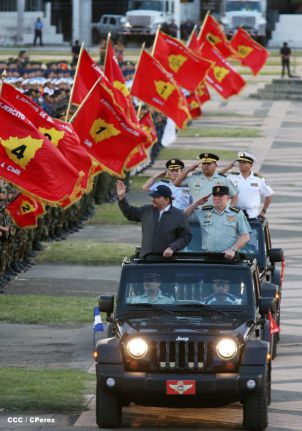 Desfile militar Pueblo-Ejército en Plaza de la Fé "Juan Pablo II"